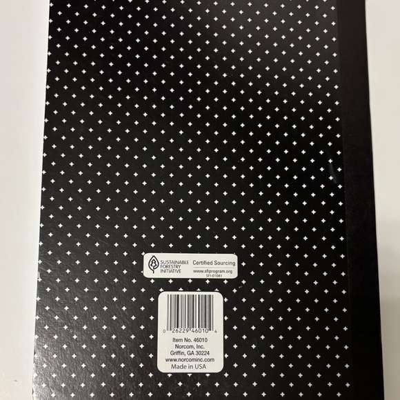 NEW Norcom Black and White Patterned Wide Ruled Composition Notebook 100 Pages - Picture 4 of 4